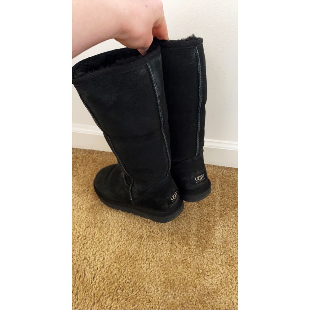 Tall black UGG boots (size 7 womens, $200 retail)
